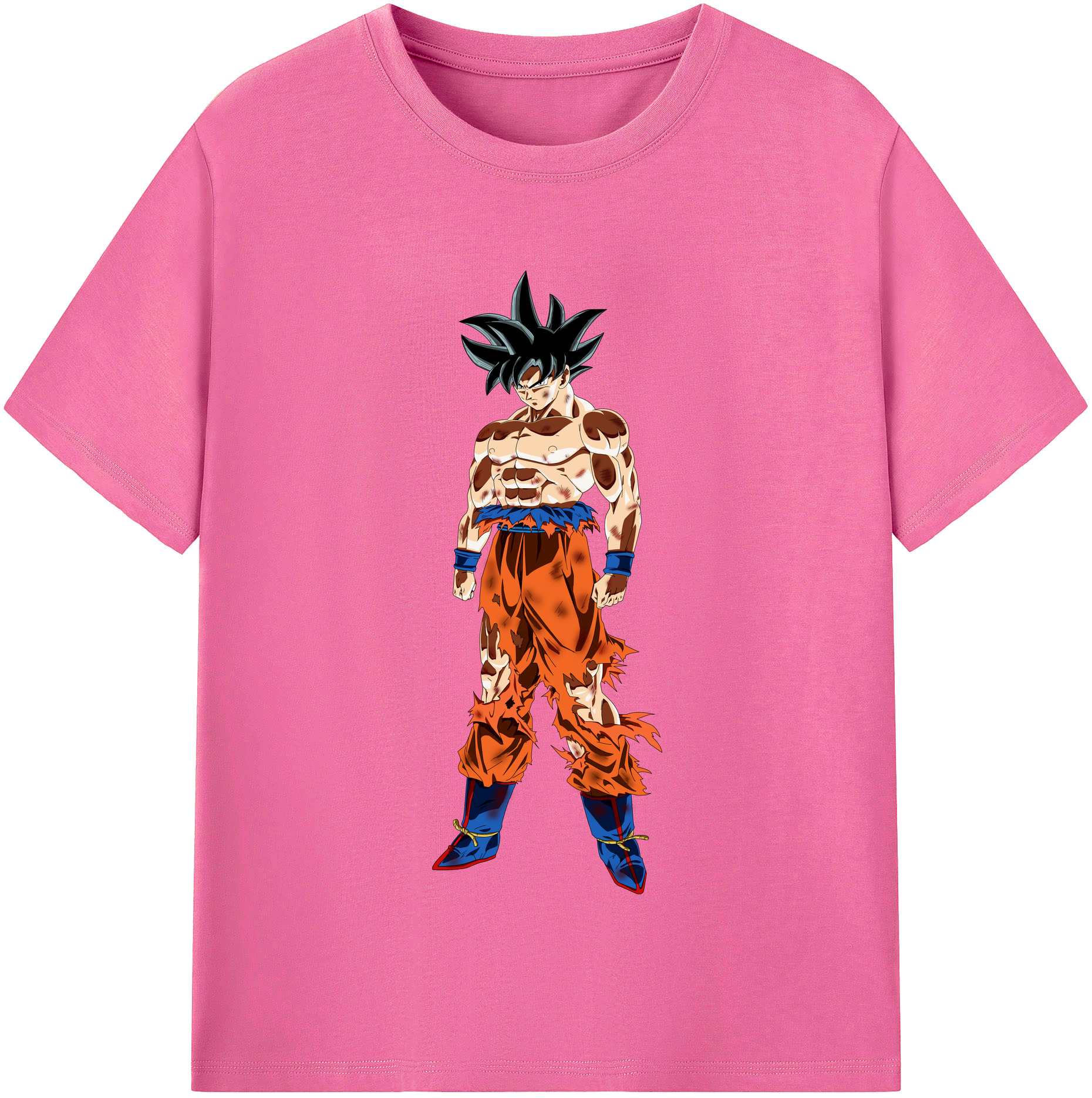 （画像用） ドラゴンボール 孫悟空（そん ごくう）Son Goku カカロット DRAGON BALL Kakarotto レディースカジュアルプリントTシャツ（綿100％）